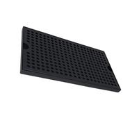 Vassoio antigoccia per birra in acciaio inox, per torri di birra e kegerator (nero, 30 cm)