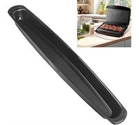 Vassoio antigoccia per griglia da 36,4 cm, resistente, per griglie George Foreman, resistente al calore, grande capacità, accessorio per barbecue all'aperto, design di grande capacità