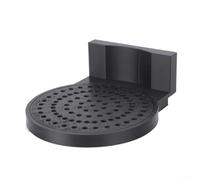 Vassoio antigoccia per macchina da caffè espresso con cassetto organizer per cialde, compatibile con la griglia raccogli fuoriuscite della linea originale, colore nero, 23 x 38 cm