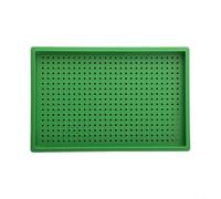 Vassoio antistatico a vite con design scanalato per hardware da 1,0 a 4,0 mm, organizzatore di stoccaggio in PP verde con 160 fori e grande capacità di uscita per strumenti da officina (M1.5-2.0)
