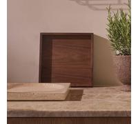 Vassoio AYTM Unity, noce, lunghezza 35 cm, larghezza 35 cm, legno 500979501082