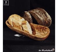 Vassoio Baguette per il Pane Ciotola di Legno D 'ol Ivo Taglio Naturale 20cm