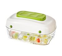 Vassoio Blocco Di Ghiaccio Con Coperchio E Contenitore - 32 Griglie Ice-Cube Maker | Premere Tipo Di Stampo Vassoio Congelatore | Vassoio Di Raffreddamento Impilabile Con Contenitore Di Stoccaggio