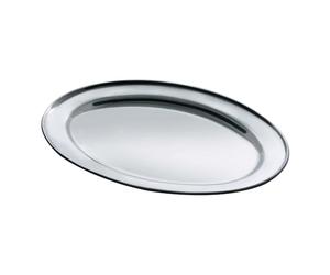Vassoio Buffet Ovale in Acciaio Inox 45x30 cm Salvinelli