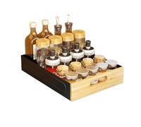 Vassoio cassetto scorrevole cucina, aderente portaoggetti scorrevole organizzatore portaoggetti scorrevole armadio cucina, cassetto telescopico per armadi da cucina, sotto lavandino, 40,5 x 30 x 8 h