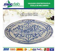 Vassoio Centrotavola Ovale In Melamina 49 x 36 Cm Sevilla