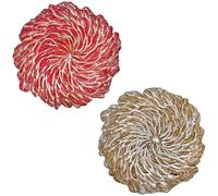 Vassoio centrotavola piatto sottopiatto oro rosso oggetti per casa idea regalo