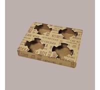 Vassoio Cestino Speed Porta 4 Bicchieri per Cappuccino 7oz 100 Pezzi Lucgel