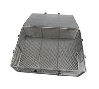 Vassoio Chirurgico per Strumenti Sterilizzazione Con Coperchio Acciaio Inossidabile 304 Cestello Ultrasonico Disinfezione e Sterilizzazione Realizzato In Acciaio Inossidabile Con Manici 40x20x10cm