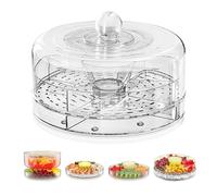 Vassoio Cocktail Gamberetti - Refrigerato Diviso, Rotante, Reversibile | Platea Di Servizio Creativo Di Lunga Durata, Vassoio Di Conservazione Alimenti Per Dessert, Snack, Verdura, Frutta, Pic-