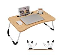 Vassoio Colazione Pieghevole 60×40×21 cm - Tavolo Vassoio da Letto Portatile e Supporto Laptop Multifunzione con Gambe Richiudibili, Ideale per Colazione a Letto, Smart Working e Relax