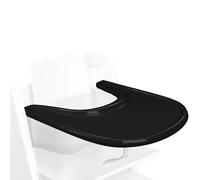Vassoio Compatibile con Sedia Stokke Tripp Trapp, Vassoio per Tripp Trapp Accessori per Seggiolone per bambini 6-36 Mesi (Nero)