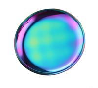 Vassoio compatto in acciaio inox per gioielli e cosmetici, elegante aggiunta a qualsiasi spazio (colorato)