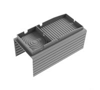 Vassoio compatto in silicone per divano, soluzione perfetta per riporre telecomandi e snack (grigio)