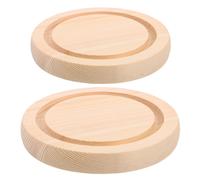 Vassoio con base in legno da 2 pezzi per vasi da piante - Base a cupola a
