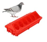 Vassoio con coperchio ribaltabile multiuso, per pollame e bestiame, 12 fori, piccolo vassoio per alimentazione per pollo, anatroccolo, uccelli, forniture per l'alimentazione