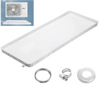 Vassoio Condensa Climatizzatore Vaschetta Raccogli Condensa in Plastica con Scarico et Tubo Flessibile da 4m, bacinella di Scarico per condizionatore 1-2P per Interna/Esterna per Condizionatore D'ari