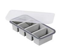 Vassoio congelatore per cubetti di zuppa | Strumento trasparente antiscivolo e durevole | Vassoi di congelamento in silicone con coperchio | Home Interni Famiglia Amici Cucinare Cocktail Cong