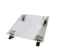 Vassoio contenitore mobile con ruota, resistente, arrotolato, quadrato, per interni, per riporre balcone, giardinaggio, vassoio portatile per piante