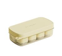 Vassoio Cubetto Di Ghiaccio Quadrato Con Coperchio Per Congelare Silicone Cubetti Di Ghiaccio Stampo Per Alimenti Per L'infanzia Per Raffreddare E Bevande Della Cucina Con Coperte
