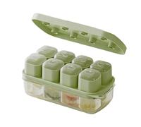 Vassoio Cubetto Di Ghiaccio Quadrato Con Coperchio Per Congelare Silicone Cubetti Di Ghiaccio Stampo Per Alimenti Per L'infanzia Per Raffreddare E Bevande Della Cucina Con Coperte