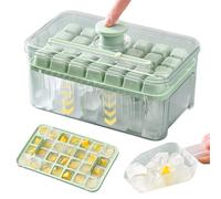 Vassoio cubo di ghiaccio con coperchio e bidone vassoio di ghiaccio a 28 cavità per congelatore rilascio facile bpa stampo cube