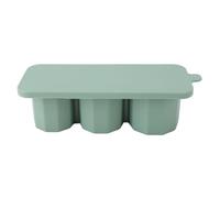 Vassoio cubo di ghiaccio per bicchiere facile rilasciare muffa ghiacciata a cilindro cavo in silicone con coperchio per bevan ghiacciata congelatore succo di succo di succo di (Verde)