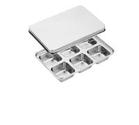 Vassoio cubo in acciaio inossidabile