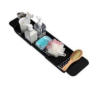 Vassoio Da Bagno - Eleganti Per Il Bagno, Caddy Impermeabile Espandibile | Organizzatore E Supporto Vaschetta Durevole Bicchiere Di Vino, Telefono, Tablet, Candela, Libro, S