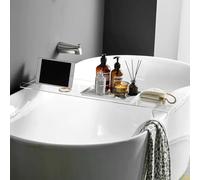 Vassoio da bagno in acrilico trasparente, 89,9 cm, per sapone, telefoni, asciugamani e candele, accessorio perfetto per il bagno per il relax in spa