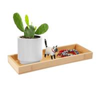 Vassoio Da Bagno In Bambù, 29 X 11 X 3 Cm Vassoi In Bambù Naturale, Vassoio Rettangolare Piatto Da Colazione, Naturale Mini Vassoio Bamboo, Vassoios Piccolo Bambu Per Bagno, Soggiorno, Cucina, Ufficio