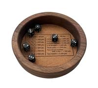Vassoio da gioco a cubo in legno | Custodia da viaggio in per molti giochi classici, tabellone segnapunti in legno, blocco a punti e portapenne per la famiglia classica