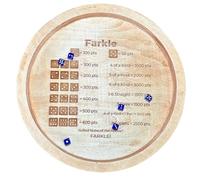 Vassoio da gioco per dadi - Vassoio per dadi in legno rotolante, vassoio per dadi Farkle | Funny Spots Set di dadi in legno, Farkle Classico Vassoio per dadi in legno per adulti Famiglia Set di soci