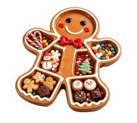 Vassoio da in legno con scomparti multipli per snack, 20 cm, regalo | Organizza ogni morso, evita il mix di sapori, facile condivisione, festa di ospite, riunioni di famiglia, ospiti