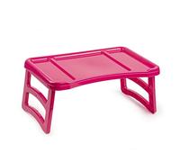 Vassoio da letto in Plastica Tavolino Porta colazione con gambe richiudibili Vassoio da letto o divano (Fuxia-Rosa)