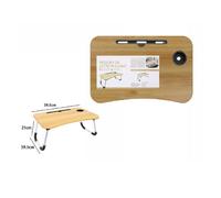 VASSOIO DA LETTO SCRIVANIA PIEGHEVOLE TAVOLINO PC SLOT TABLET TAZZA LEGNO 71367