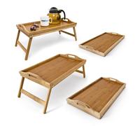 Vassoio da letto Tavolino pieghevole Supporto per laptop 1,1 kg Naturale