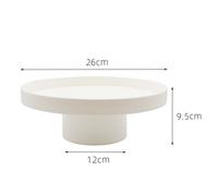 Vassoio da mensola rotondo ABS superficie resistente ai graffi adatto per qualsi