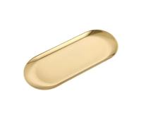 Vassoio da Portata 4 Pezzi in Acciaio Inox per Cosmetici, Vassoio per Unghie finte, Vassoio per Utensili, Piatto da Portata, Vassoio da Portata per Decorazioni (Argento)
