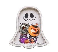Vassoio da portata a forma di fantasma - Vassoio spaventoso, tavola di densità, fantasma di Halloween | Tavola di snack fantasma, frutta, carne, formaggio, tavola da aperitivi fantasmi