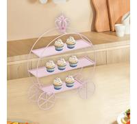 Vassoio da portata a più livelli supporto per cupcake per il compleanno del