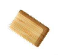 Vassoio da portata antiscivolo per colazione, tè e snack, design rettangolare per attività interne ed esterne (M)