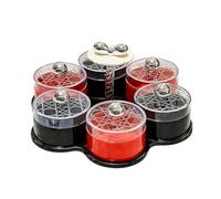 Vassoio Da Portata Diviso - Un Must Per Le Feste Interattive | Per Alimenti Rotante Con Noci Per Feste - Vassoio Per Verdure Con Coperchio | Per La Tavola Del Cibo Bambini Adulti Viaggi Picnic