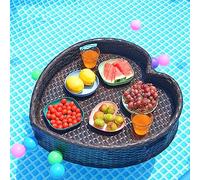 Vassoio da portata galleggiante - Galleggiante durevole per servizio bevande a feste, spa e bar di sabbia - ideale per intrattenimento per adulti