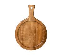 Vassoio da portata in legno con manico, in legno di acacia, per cucina, grandi taglieri per pane, cracker, formaggi, carne, frutta, verdura, deco food serving Bo B