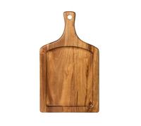Vassoio da portata in legno con manico, in legno di acacia, per cucina, grandi taglieri per pane, cracker, formaggi, carne, frutta, verdura, decorazione per servire cibo Bo A