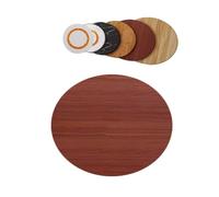 Vassoio da portata in legno massello, 100 cm, rotondo, per tavolo da pranzo, piatto girevole in teak (101,6 cm), ideale per intrattenere e servire