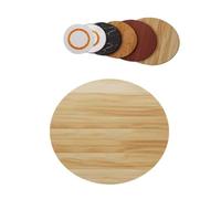 Vassoio da portata in legno massello, 70 cm, rotondo, girevole, per tavolo da pranzo, finitura noce chiaro, perfetto per intrattenimento e decorazione della casa.