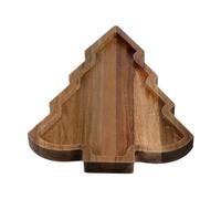 Vassoio da portata in legno natalizio, vassoio da portata per cena,