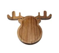 Vassoio da portata in legno natalizio, vassoio da portata per cena,